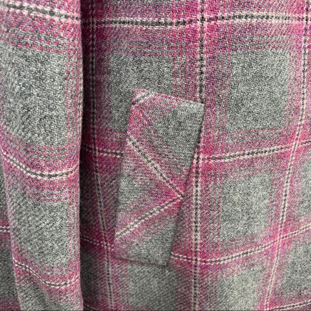 (4 for $20) TALBOTS Gray Wool Blend Blazer Sz 6 - Picture 3 of 7